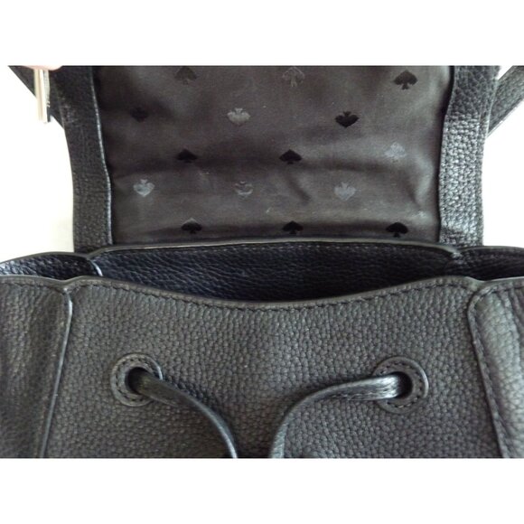 Kate Spade Leila Flap Backpack Black Medium EUC main image 10